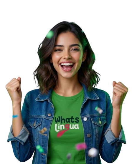 Maia comemorando o fim das 21 missões